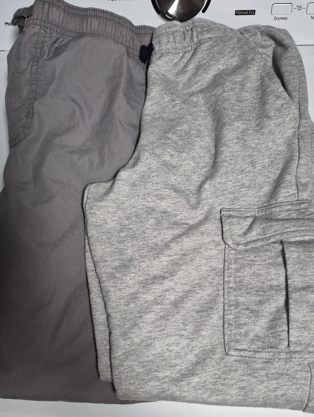 2 Pairs Carter's Sz 14 Light/ Dark Gray Boy's Cargo Sweatpants with Drawstring